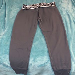 Pink Victoria Secret,Gray Joggers with drawstring